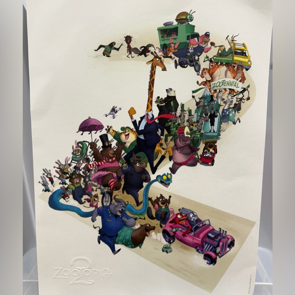 Disney Zootopia 2 Exclusive Poster – D23 Expo 2024 – LIMITED EDITION – NEW